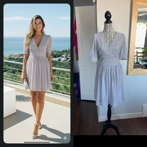 NWT Lipsy London V-Neck Sequin Beaded Dress. Size 8/Large